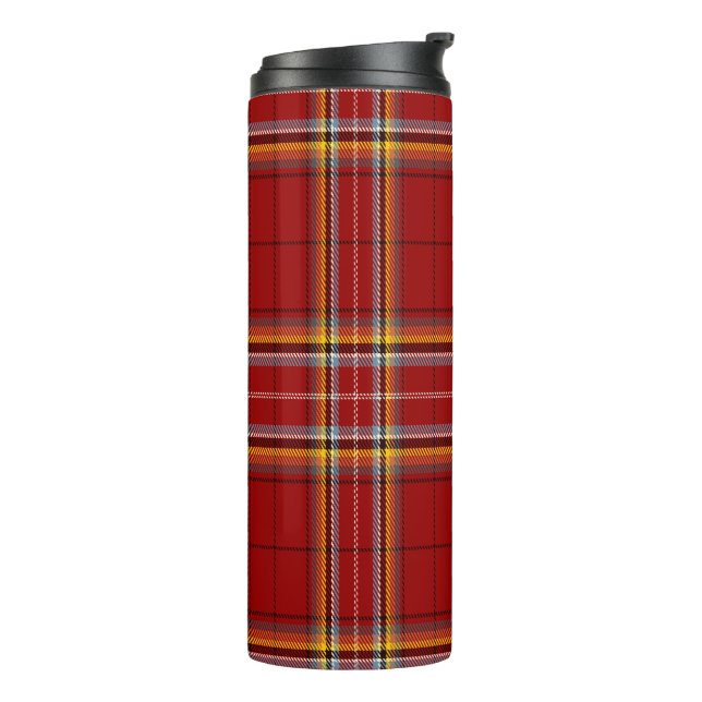  Red Tartan    Thermal Tumbler (Rotated Left)