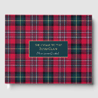 Red Tartan with customisable text