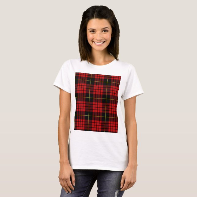 Red Tartan Women's Basic T-Shirt (Front Full)
