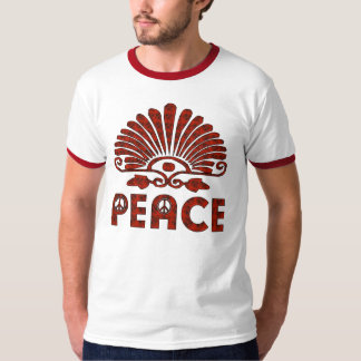 Red Tattoo Peace Art T-Shirt