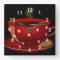 Red Tea or Coffee Cup Kitchen Wall Clock