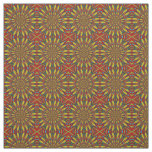 Red Teal Yellow Modern Ethnic Textile Tribal Print Fabric