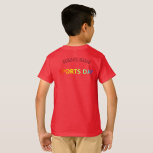 Red Team Cheer stand leading Squad sport Day T-Shirt