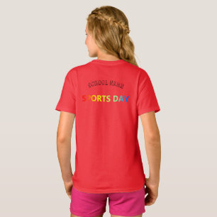 Red Team Cheer stand ,leading Squad - sport Day T-Shirt