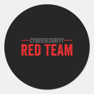 Red Team Cybersecurity It Security Expert Classic Round Sticker
