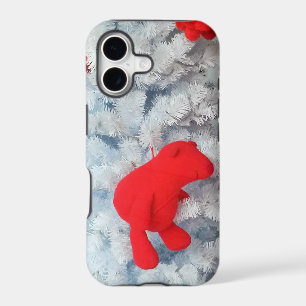 Red Teddy bear in Christmas Tree