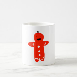red teddy bear shape design coffee mug