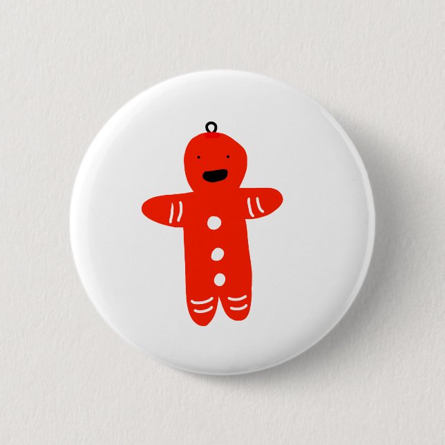 red teddy bear shape design coffee mug 6 cm round badge (Front)
