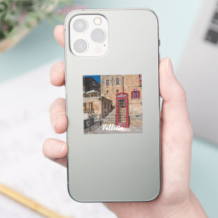 Red telephone booth in Valletta Malta