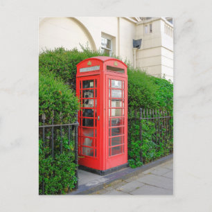 Red Telephone Box, Belgravia, London Postcard