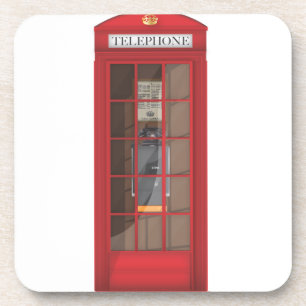 Red Telephone Box Coaster