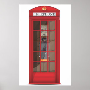 Red Telephone Box Poster