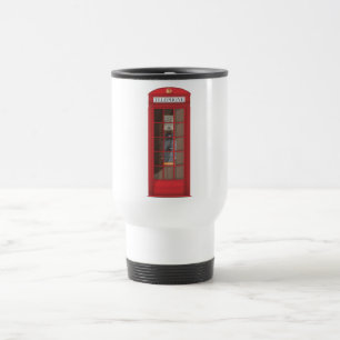 Red Telephone Box Travel Mug