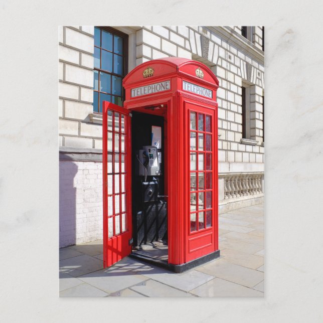 Red Telephone Box, Westminster London Postcard (Front)