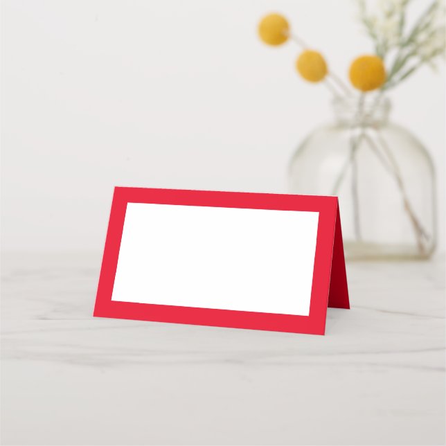 Red Tent Style Place Cards (Front)