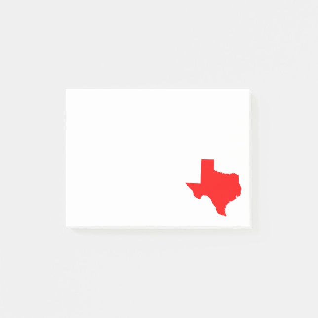 Red Texas Post-it Notes (Front)