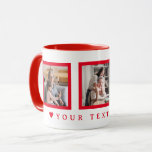 Red Text Custom  Photo Grandma birthday Mug<br><div class="desc">You can Customise it.</div>