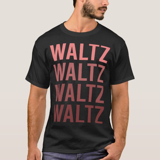 Red Text Waltz T-Shirt (Front)