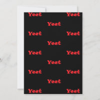 Red Text Yeeted Exclamation Viral Phrase Yeeting