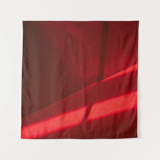 Red textile in close up photography tapestry (Front)