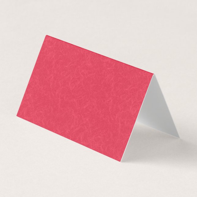 Red textured background with  swirling pattern business card (Front)