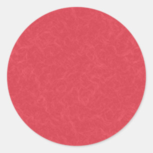 Red textured surface with subtle swirling pattern classic round sticker