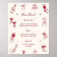 Red Thats Amore Bridal Shower Cin Cin Bar