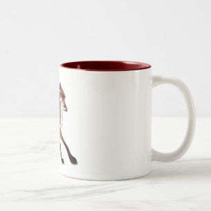 Red the Fox Two-Tone Coffee Mug