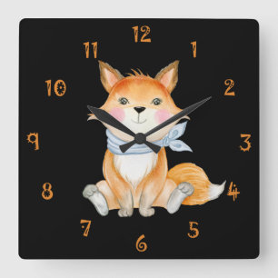 Red The Foxx Wall Clock