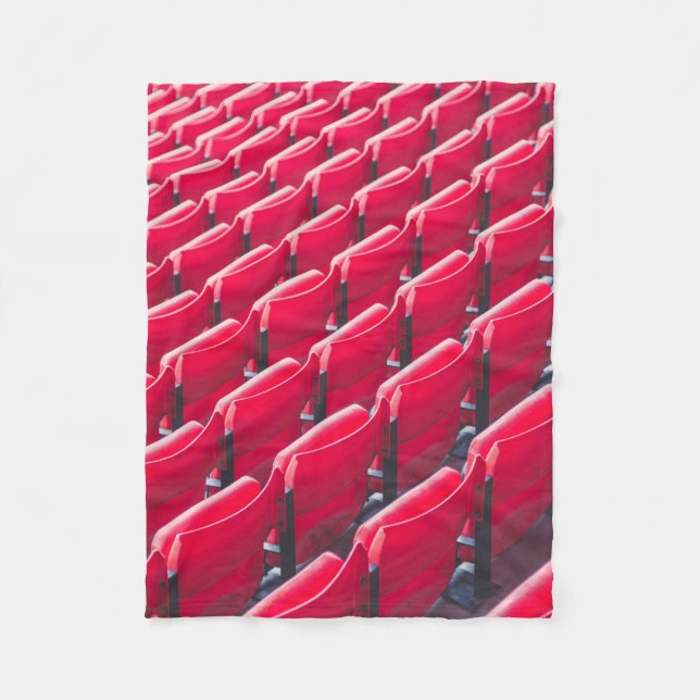 Red theater chairs fleece blanket (Front)