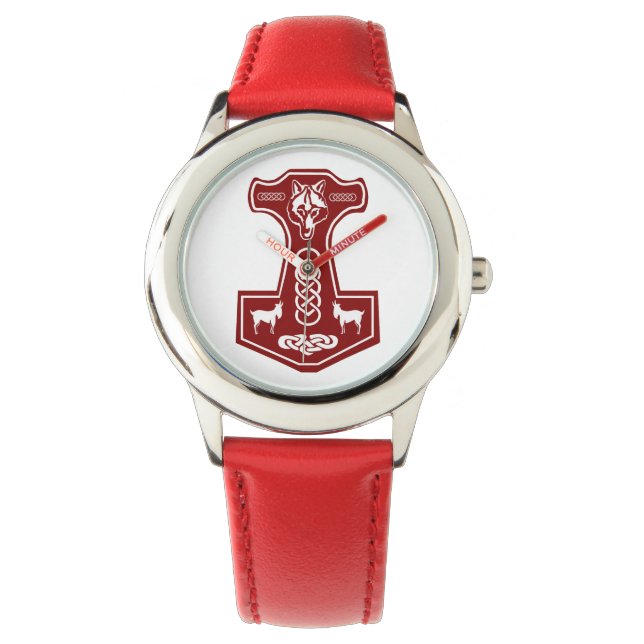 Red Thor's Hammer Watch (Front)