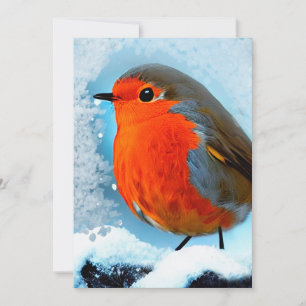 Red throat thank you card