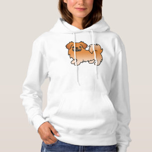 Red Tibetan Spaniel Cute Cartoon Dog Hoodie