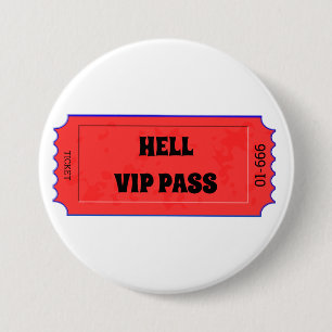 Red ticket to hell Button
