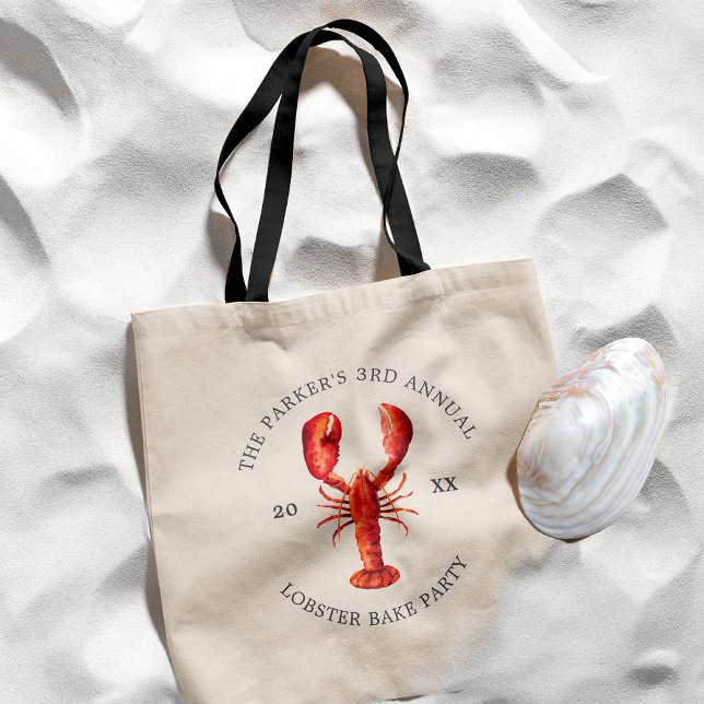 Red Tide | Lobster Bake/Boil Tote Bag (Creator Uploaded)