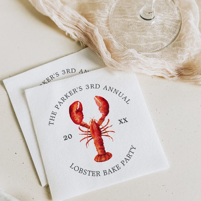 Red Tide | Lobster Bake Napkin (Creator Uploaded)
