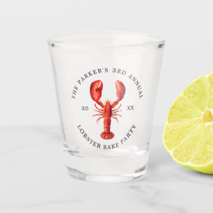 Red Tide Lobster Bake Shot Glass