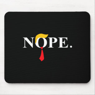 Red Tie Trump Wig Funny Anti Trump Gift Mouse Mat