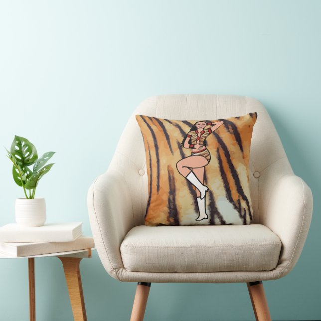 Red Tiger Dancer B Cushion (Chair)