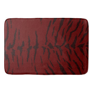 Red Tiger Digital Print Bath Mat