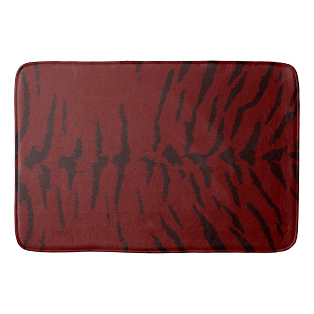 Red Tiger Digital Print Bath Mat (Front)