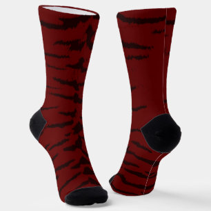 Red Tiger Digital Print Socks