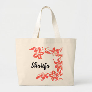 Red Tiger Lilly Tote Bag
