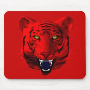 Red Tiger Mouse Mat