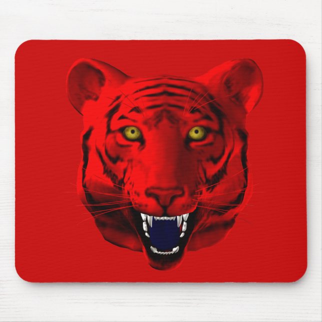 Red Tiger Mouse Mat (Front)