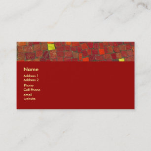 red tiles business card
