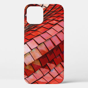 Red tiles illustration iPhone 12 case