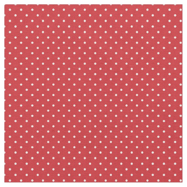 Red Tiny Dots Fabric (Close Up)
