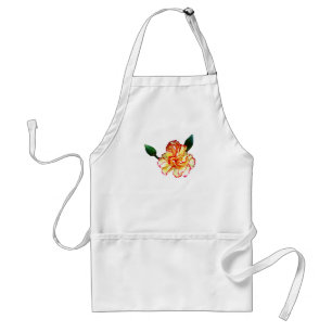 Red-Tipped Yellow Carnation Closeup Standard Apron