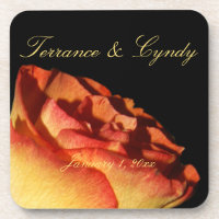 Red Tipped Yellow Rose Personal Wedding